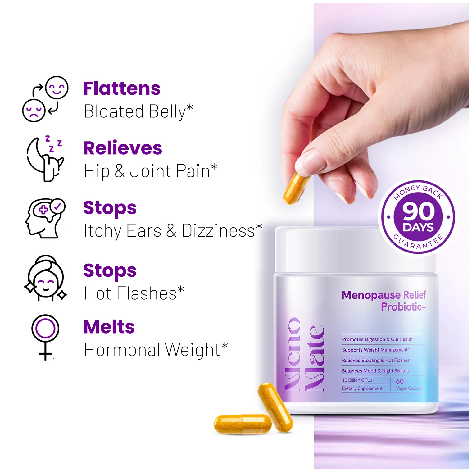 MenoMate - Probiotics & Herbal Blend - Premium Wellness Product